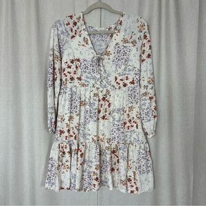 American Eagle Floral Baby Doll Skate Dress Boho cottage core Flowy Spring Mini